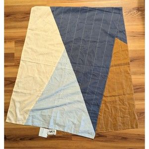 NWT Anchal Project Organic Cotton Neutral Scarf 22" X 77" Patchwork Straight